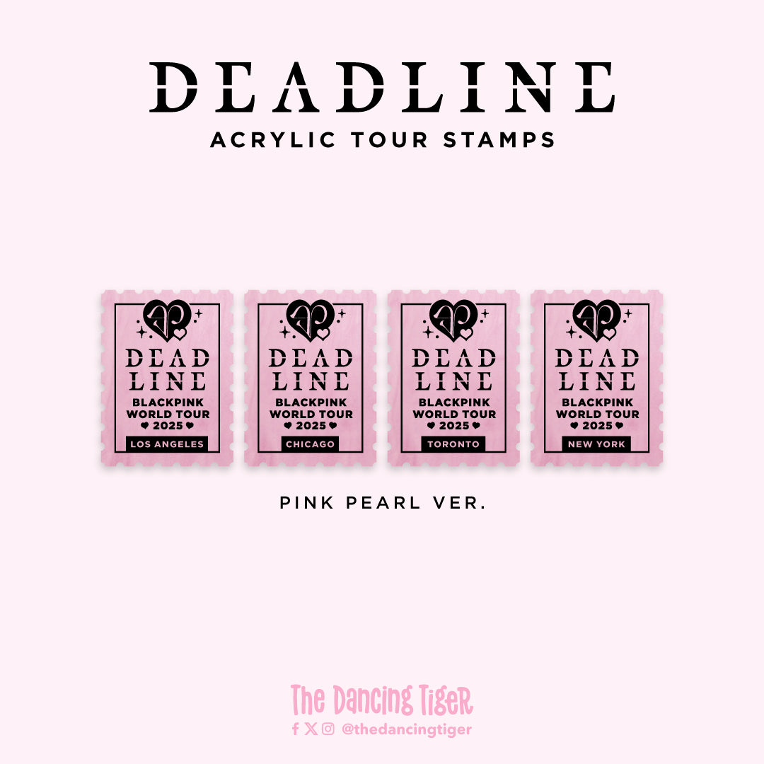 BLACKPINK DEADLINE Acrylic Tour Stamp – The Dancing Tiger