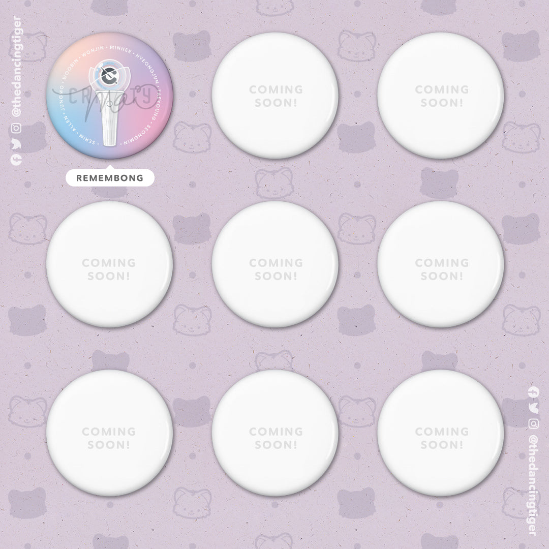 Kpop Lightsticks Buttons - Female Artists