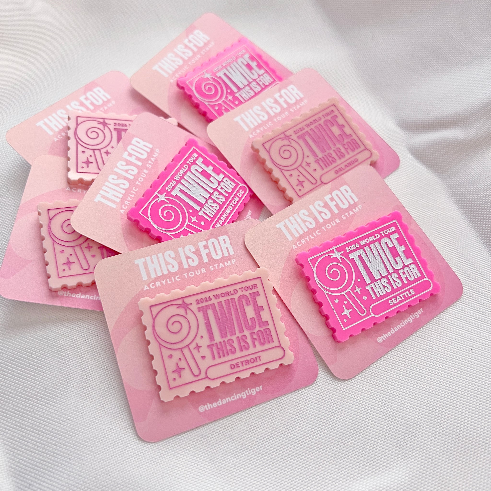 TWICE This is For Tour Acrylic Stamp – The Dancing Tiger