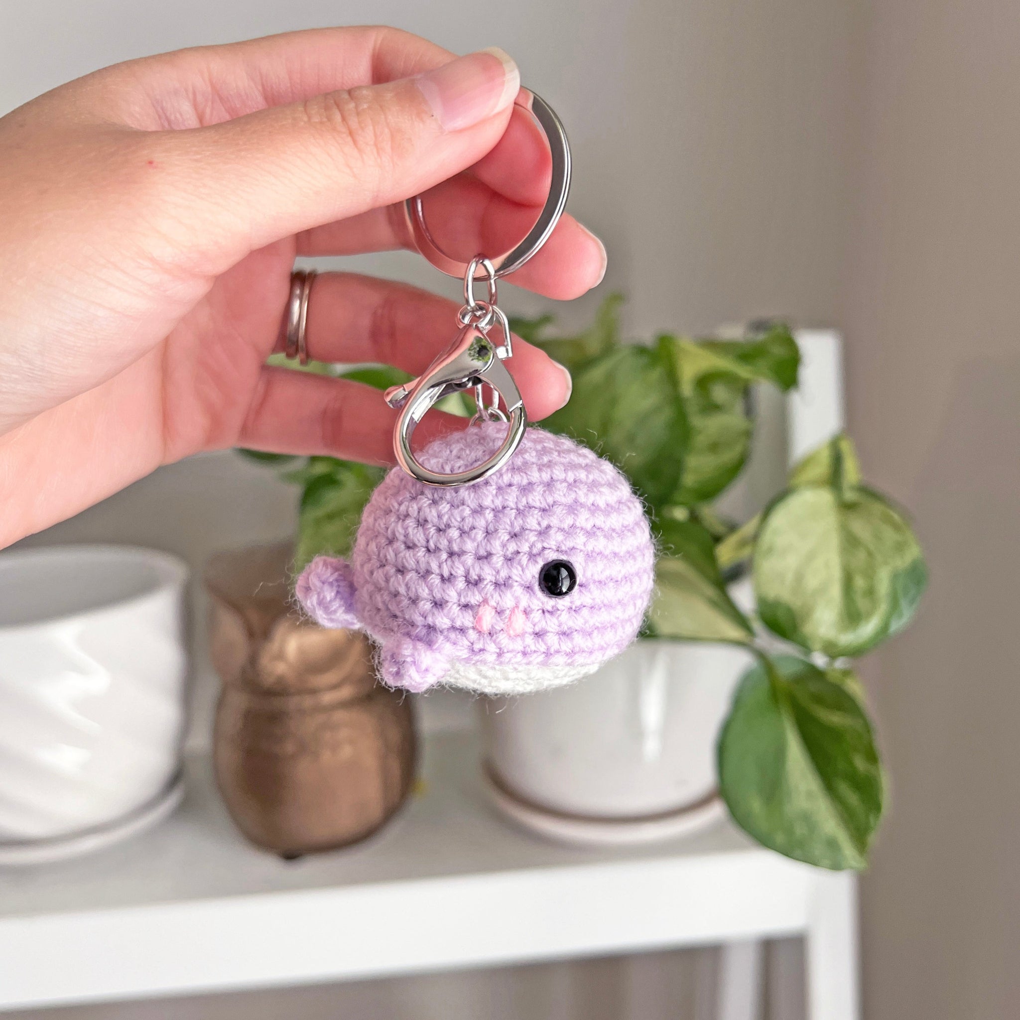 Purple Whale Keychain – The Dancing Tiger